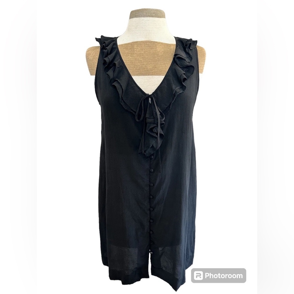 Joie silk ruffle button down dress Staud Reformation Ulla Johnson Veronica Beard